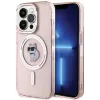 Karl Lagerfeld IML Choupette Back Cover Hülle mit MagSafe für Apple iPhone 15 Pro Max - Rosa