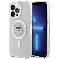 Karl Lagerfeld IML Choupette Back Cover Hülle mit MagSafe für Apple iPhone 15 Pro Max - Transparent