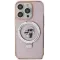 Karl Lagerfeld Ring Stand Karl & Choupette Hard Case Back Cover Hülle mit MagSafe für Apple iPhone 15 Plus/14 Plus - Rosa