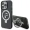Karl Lagerfeld Ring Stand Karl & Choupette Hard Case Back Cover Hülle mit MagSafe für Apple iPhone 15 Pro Max - Schwarz