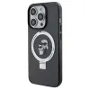 Karl Lagerfeld Ring Stand Karl & Choupette Hard Case Back Cover Hülle mit MagSafe für Apple iPhone 14 Pro - Schwarz 2
