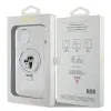 Karl Lagerfeld Ring Stand Karl & Choupette Hard Case Back Cover Hülle mit MagSafe für Apple iPhone 14 - Weiß 8