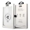 Karl Lagerfeld Ring Stand Karl & Choupette Hard Case Back Cover Hülle mit MagSafe für Apple iPhone 14 Pro Max - Weiß 8