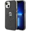 Karl Lagerfeld IML Ikonik Back Cover Hülle mit MagSafe für Apple iPhone 14 - Schwarz