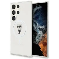 Karl Lagerfeld IML Ikonik Back Cover Hülle mit MagSafe für Samsung Galaxy S23 Ultra - Transparent