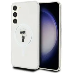 Karl Lagerfeld IML Ikonik Back Cover Hülle mit MagSafe für Samsung Galaxy S23 Plus - Transparent