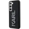 Karl Lagerfeld 3D Rubber Glitter Logo Back Cover Hülle für Samsung Galaxy S23 Plus - Schwarz 1
