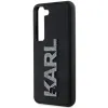 Karl Lagerfeld 3D Rubber Glitter Logo Back Cover Hülle für Samsung Galaxy S23 Plus - Schwarz 5