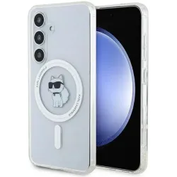 Karl Lagerfeld IML Choupette Back Cover Hülle mit MagSafe für Samsung Galaxy S24 - Transparent
