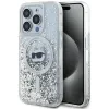 Karl Lagerfeld Liquid Glitter Choupette Head Back Cover Hülle mit MagSafe für Apple iPhone 14 Pro - Transparent 0
