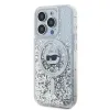 Karl Lagerfeld Liquid Glitter Choupette Head Back Cover Hülle mit MagSafe für Apple iPhone 14 Pro - Transparent 1
