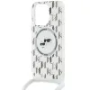Karl Lagerfeld IML Crossbody Monogram Karl & Choupette Head Back Cover Hülle mit MagSafe für Apple iPhone 15 Pro - Transparent 4