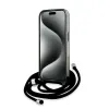 Karl Lagerfeld IML Crossbody Monogram Karl & Choupette Head Back Cover Hülle mit MagSafe für Apple iPhone 15 Pro - Schwarz 4