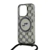 Karl Lagerfeld IML Crossbody Monogram Karl & Choupette Head Back Cover Hülle mit MagSafe für Apple iPhone 15 Pro Max - Schwarz 5