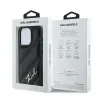 Karl Lagerfeld Diagonal Quilted Script Back Cover Hülle für Apple iPhone 15 Pro - Schwarz 8
