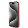 Karl Lagerfeld Diagonal Quilted Script Back Cover Hülle für Apple iPhone 15 Pro - Rot 5