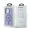 Karl Lagerfeld Silikon Karl & Choupette Heads Ring Back Cover Hülle mit MagSafe für Apple iPhone 14 Pro - Lila 8