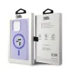 Karl Lagerfeld Silikon Karl & Choupette Heads Ring Back Cover Hülle mit MagSafe für Apple iPhone 15 Pro - Lila 8