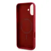 Karl Lagerfeld Silikon Karl & Choupette Heads Ring Back Cover Hülle mit MagSafe für Apple iPhone 16 Plus - Rot 7