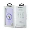 Karl Lagerfeld Silikon Karl & Choupette Heads Ring Back Cover Hülle mit MagSafe für Apple iPhone 16 Plus - Lila 8