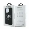 Karl Lagerfeld Silikon Karl & Choupette Heads Ring Back Cover Hülle mit MagSafe für Apple iPhone 16 Pro Max - Schwarz 5