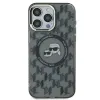 Karl Lagerfeld IML Monogram Karl & Choupette Head Back Cover Hülle mit MagSafe für Apple iPhone 15 Pro - Schwarz 3
