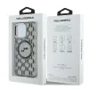 Karl Lagerfeld IML Monogram Karl & Choupette Head Back Cover Hülle mit MagSafe für Apple iPhone 15 Pro - Schwarz 8