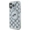 Karl Lagerfeld IML Monogram Karl & Choupette Head Back Cover Hülle mit MagSafe für Apple iPhone 15 Pro - Transparent 2