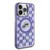 Karl Lagerfeld IML Monogram Karl & Choupette Head Back Cover Hülle mit MagSafe für Apple iPhone 15 Pro - Lila 4