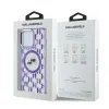 Karl Lagerfeld IML Monogram Karl & Choupette Head Back Cover Hülle mit MagSafe für Apple iPhone 15 Pro - Lila 5