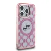 Karl Lagerfeld IML Monogram Karl & Choupette Head Back Cover Hülle mit MagSafe für Apple iPhone 15 Pro Max - Rosa 4