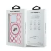 Karl Lagerfeld IML Monogram Karl & Choupette Head Back Cover Hülle mit MagSafe für Apple iPhone 15 Pro Max - Rosa 5