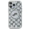 Karl Lagerfeld IML Monogram Karl & Choupette Head Back Cover Hülle mit MagSafe für Apple iPhone 15 Pro Max - Transparent 3