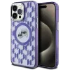 Karl Lagerfeld IML Monogram Karl & Choupette Head Back Cover Hülle mit MagSafe für Apple iPhone 15 Pro Max - Lila