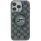 Karl Lagerfeld IML Monogram Karl & Choupette Head Back Cover Hülle mit MagSafe für Apple iPhone 16 - Schwarz