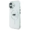 Karl Lagerfeld IML Metal Karl Head Back Cover Hülle mit MagSafe für Apple iPhone 16 Plus - Weiß 2