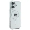 Karl Lagerfeld IML Metal Karl Head Back Cover Hülle mit MagSafe für Apple iPhone 16 - Weiß 4