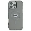 Karl Lagerfeld IML Metal Choupette Head Back Cover Hülle mit MagSafe für Apple iPhone 16 Pro - Schwarz 3