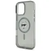 Karl Lagerfeld IML Metal Choupette Head Back Cover Hülle mit MagSafe für Apple iPhone 16 Pro - Schwarz 6