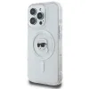 Karl Lagerfeld IML Metal Karl Head Back Cover Hülle mit MagSafe für Apple iPhone 16 Pro - Weiß 2