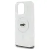 Karl Lagerfeld IML Metal Karl Head Back Cover Hülle mit MagSafe für Apple iPhone 16 Pro - Weiß 6
