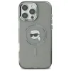 Karl Lagerfeld IML Metal Karl Head Back Cover Hülle mit MagSafe für Apple iPhone 16 Pro - Schwarz 3