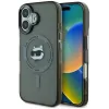 Karl Lagerfeld IML Metal Choupette Head Back Cover Hülle mit MagSafe für Apple iPhone 16 Plus - Schwarz
