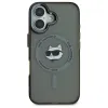 Karl Lagerfeld IML Metal Choupette Head Back Cover Hülle mit MagSafe für Apple iPhone 16 Plus - Schwarz 3