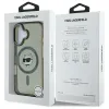 Karl Lagerfeld IML Metal Choupette Head Back Cover Hülle mit MagSafe für Apple iPhone 16 Plus - Schwarz 8