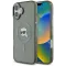 Karl Lagerfeld IML Metal Karl Head Back Cover Hülle mit MagSafe für Apple iPhone 16 Plus - Schwarz