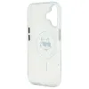 Karl Lagerfeld IML Metal Choupette Head Back Cover Hülle mit MagSafe für Apple iPhone 16 - Weiß 7