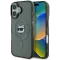 Karl Lagerfeld IML Metal Choupette Head Back Cover Hülle mit MagSafe für Apple iPhone 16 - Schwarz