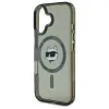 Karl Lagerfeld IML Metal Choupette Head Back Cover Hülle mit MagSafe für Apple iPhone 16 - Schwarz 6