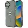 Karl Lagerfeld IML Metal Karl Head Back Cover Hülle mit MagSafe für Apple iPhone 16 - Schwarz